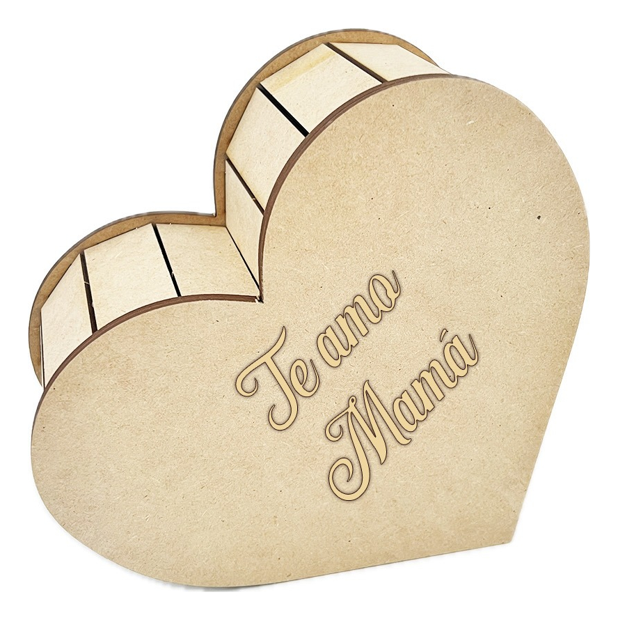 Caja Corazón 10 Mayo Día De Las Madres Te Amo Mamá Pack 10