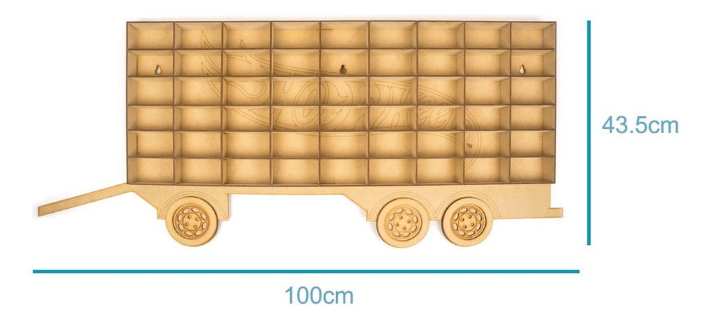 Exhibidor Coleccionador Repisa Para Hot Wheels Remolque 54