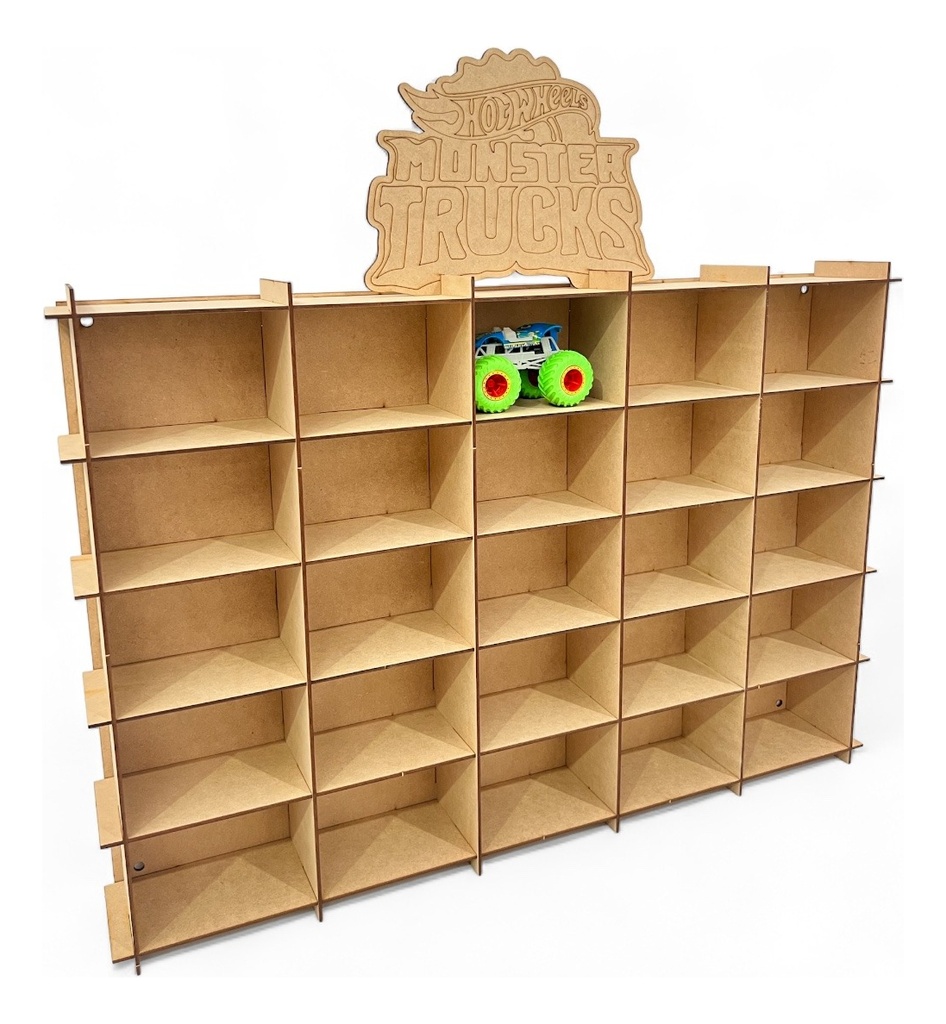 Exhibidor Para Carritos 25 Monster Truck O Monster Jam