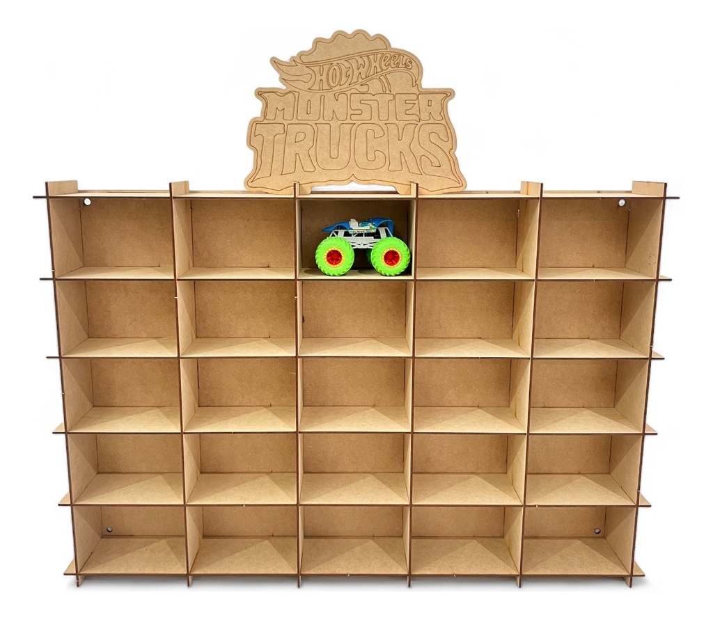 Exhibidor Para Carritos 25 Monster Truck O Monster Jam