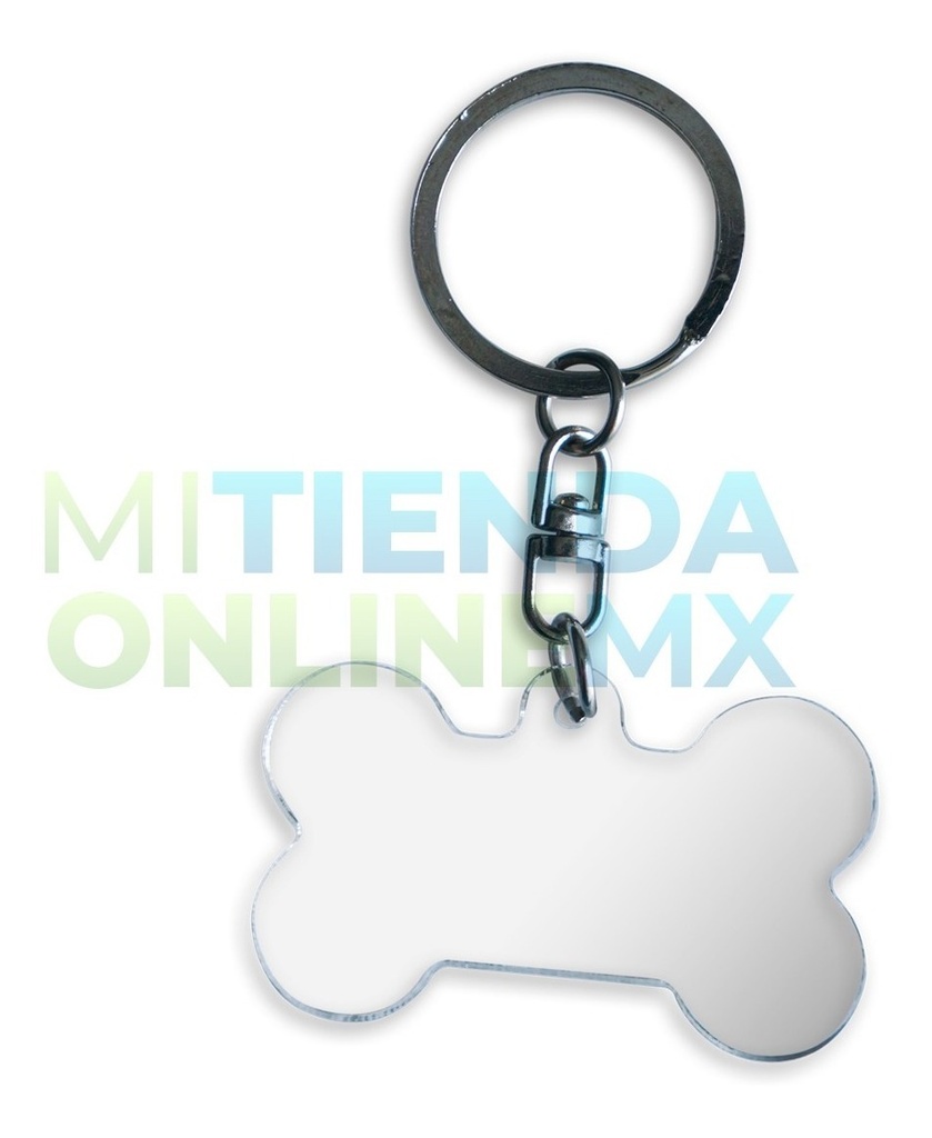 Llavero Clásico Forma Hueso Pack 50 Piezas - 4.5x2 Cm 