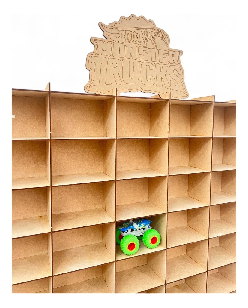 Exhibidor Para Carritos 50 Monster Truck O Monster Jam