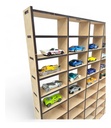 Exhibidor Para Carritos Hotwheels 50 Espacios Mdf 6mm