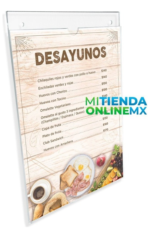 Porta Hojas Carta Vertical Acrílico De 3mm (pack 50)