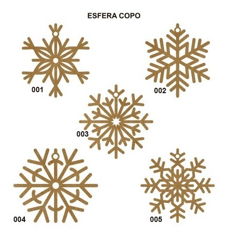 Copo De Nieve Adorno Navidad 10cm Kit 12 Esferas