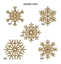 Copo De Nieve Adorno Navidad 10cm Kit 12 Esferas
