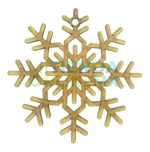 Copo De Nieve Adorno Navidad 10cm Kit 12 Esferas