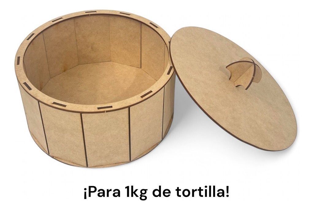 Tortillero Económico De Mdf - Pack 10