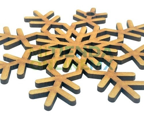 Copo De Nieve Adorno Navidad 10cm Kit 12 Esferas