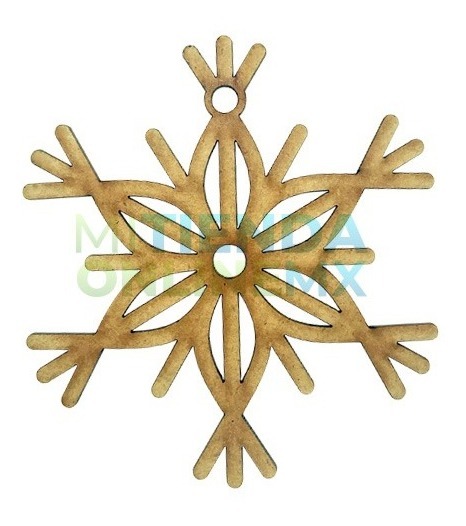 Copo De Nieve Adorno Navidad 10cm Kit 12 Esferas