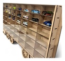 Coleccionador Repisa Para Hot Wheels Trailer 48 Con Acrilico