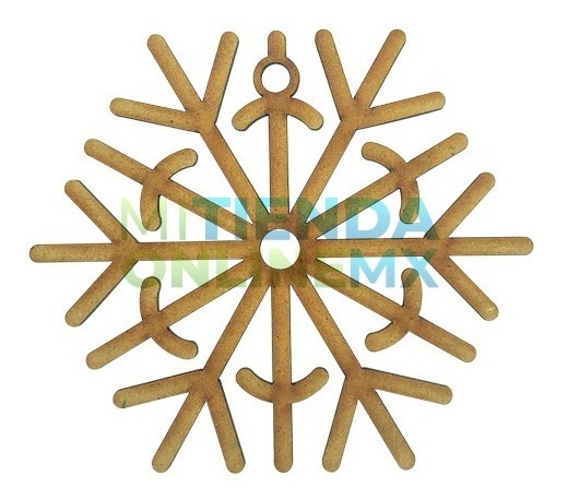 Copo De Nieve Adorno Navidad 10cm Kit 12 Esferas