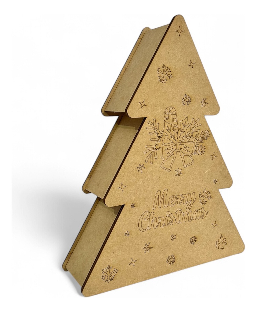 Caja Árbol Dulcero Adornos Navideños Regalos Navidad M1