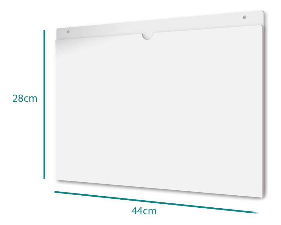 Porta Hojas Doble Carta Horizontal Acrílico De 2mm - Pack 35