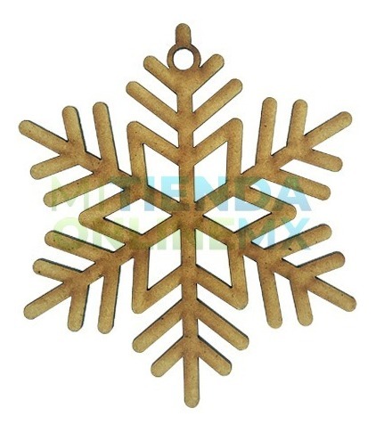 Copo De Nieve Adorno Navidad 10cm Kit 24 Esferas 