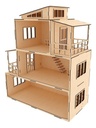 Casa Moderna De Muñecas Pequeñas  En Mdf 