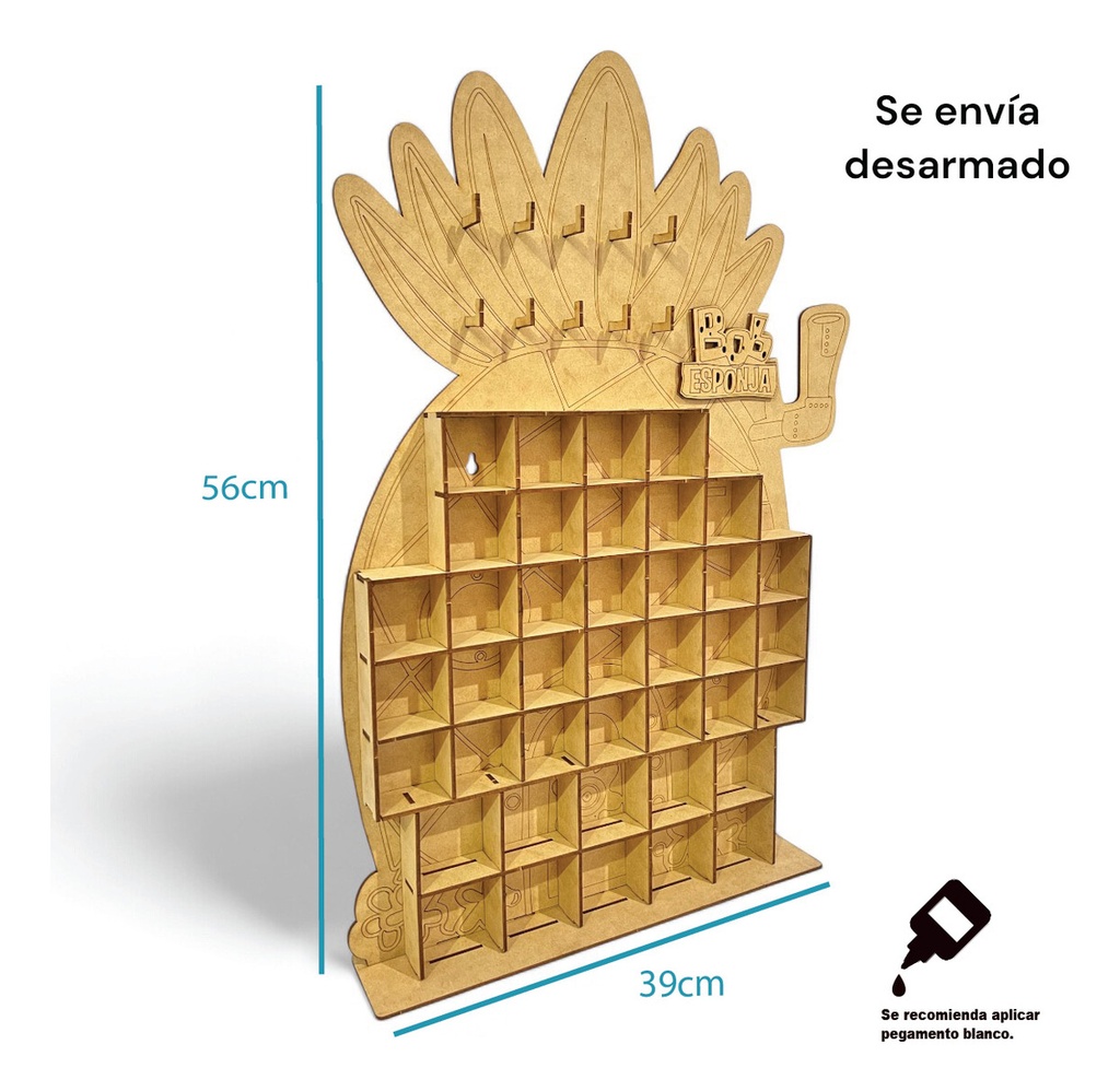 Exhibidor Organizador Coleccionador Para Vaula Bob Esponja