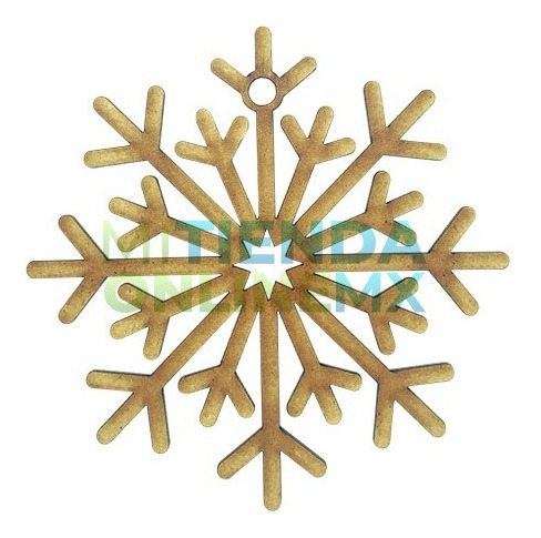 Copo De Nieve Adorno Navidad 10cm Kit 24 Esferas 
