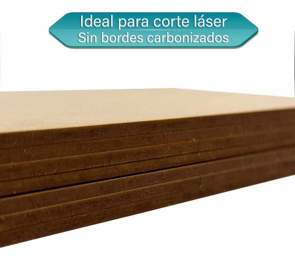 Lamina Panel Mdf 2.5mm 35x35 Cm 21 Ud. Especial Corte Laser