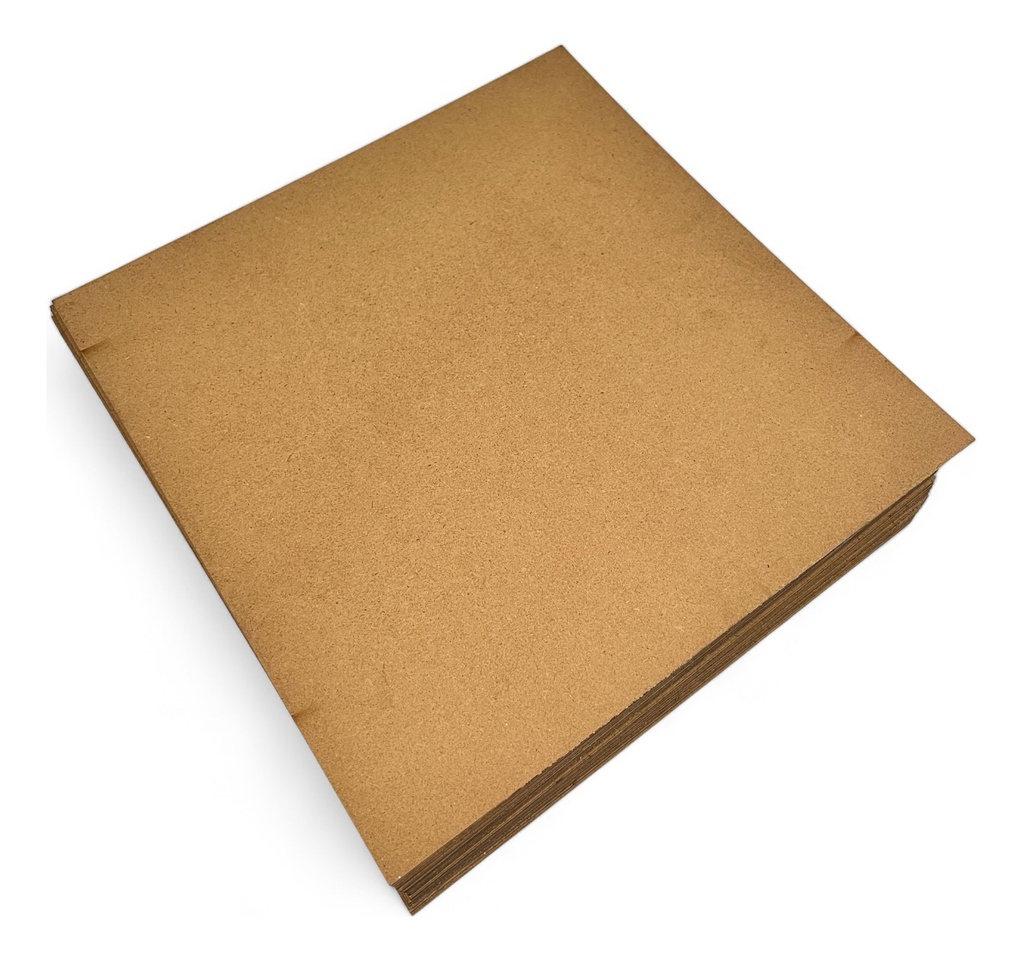 Lamina Panel Madera Mdf 3mm 60x60 Cm 8ud. Carpintería Marrón Claro