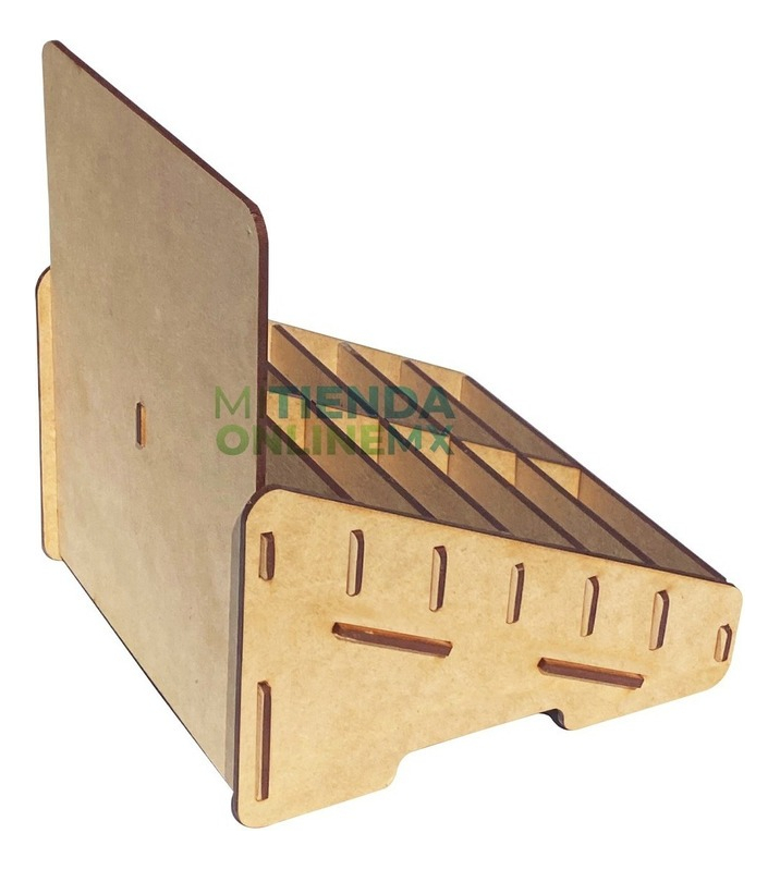 Organizador Exhibidor Repisa 12 Cajetillas Cigarro - Pack 50 Marrón Claro