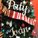 Nombres Para Árbol De Navidad Paquete Con 7 Pintados