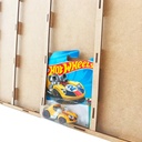 Exhibidor Coleccionador Para Hot Wheels 64 Pzs Premium Marrón Claro