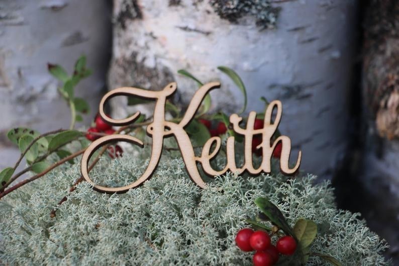 Nombres Para Árbol De Navidad Paquete Con 7 Pintados