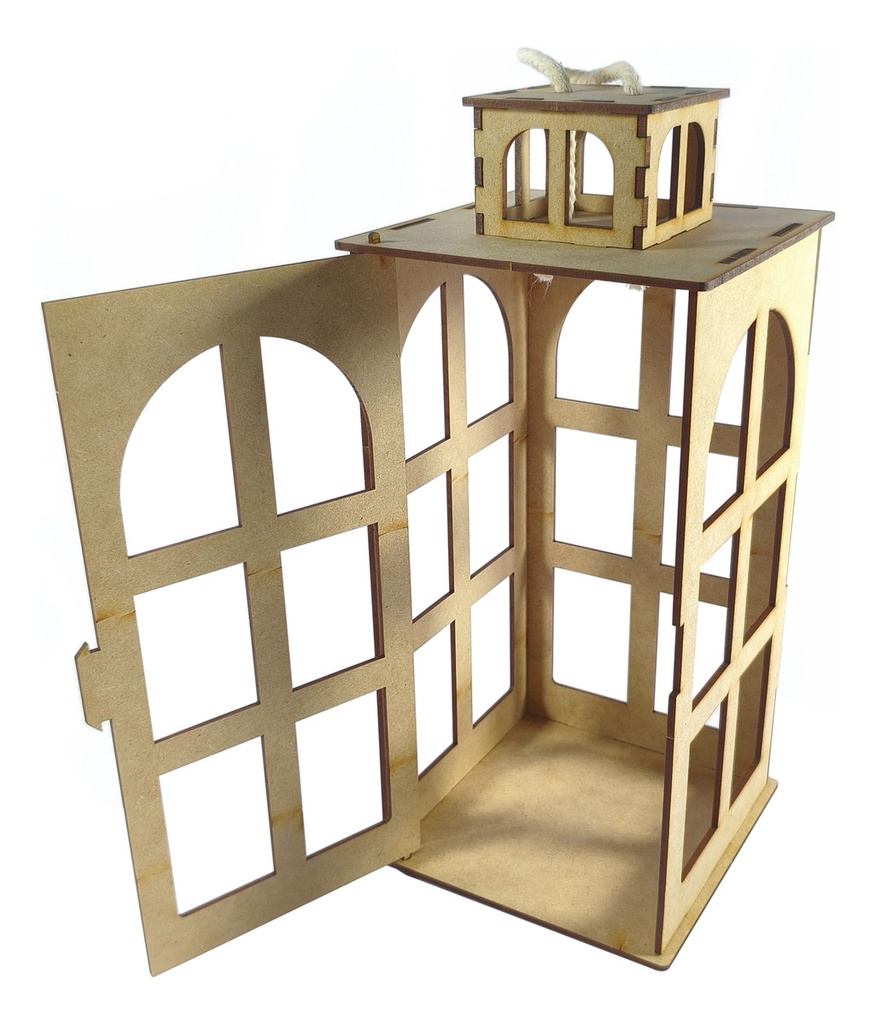 Centro De Mesa Farol Boda Xv Años Fiestas - Pack 5 Marrón Claro