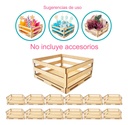 Kit Huacales De Madera Mdf 20x20- Pack 36