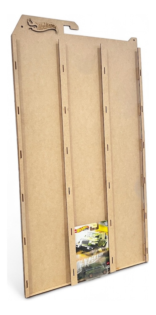 Exhibidor Coleccionador Blister Repisa Para Cars 24pzs Marrón Claro