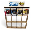 Exhibidor Organizador Para Funko Pop 12 - Letrero A Color Marrón Claro