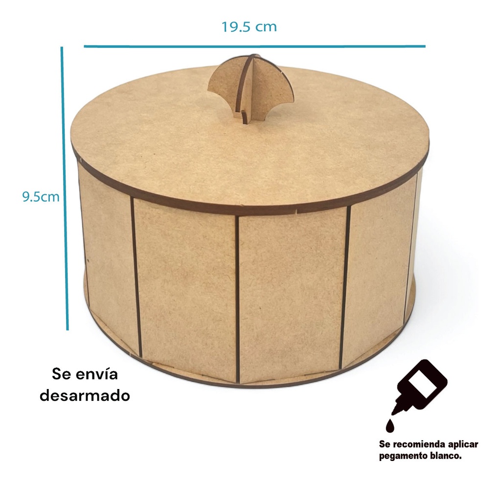 Tortillero Económico Personalizado De Mdf - Pack 20