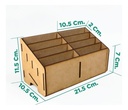 Caja Organizador Exhibidor Mdf 3mm Para 8 Teléfono Celular