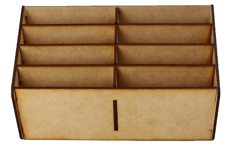 Caja Organizador Exhibidor Mdf 3mm Para 8 Teléfono Celular