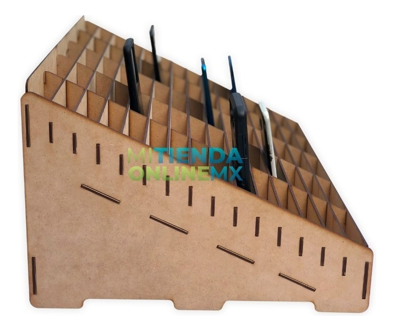 Caja Organizador Exhibidor Mdf 75 Teléfono Celular