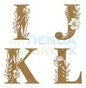 Letras Flores Decoración Fiestas Boda Mdf 30cm (pack 3)