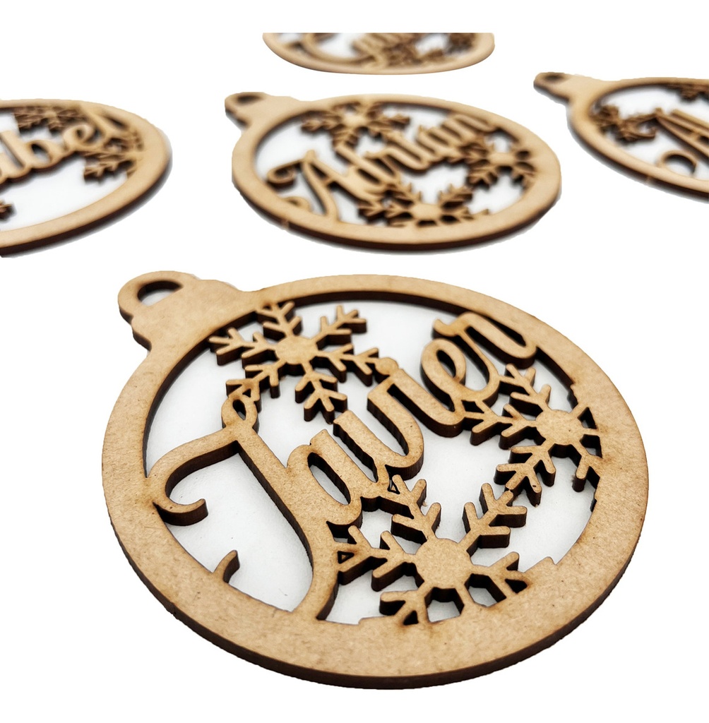 Kit 15 Esferas Navideñas Personalizadas Con Nombres 10cm
