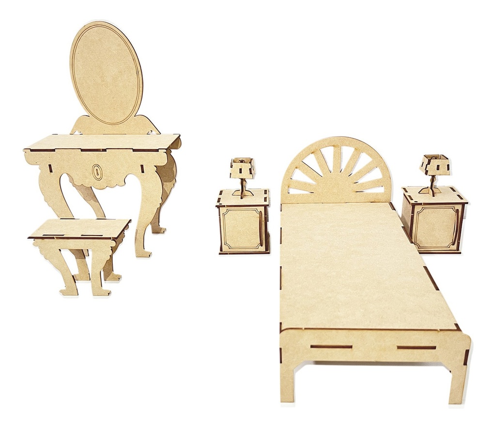 Muebles Casa De Muñecas De Ensueños Para Barbie 21pzs.