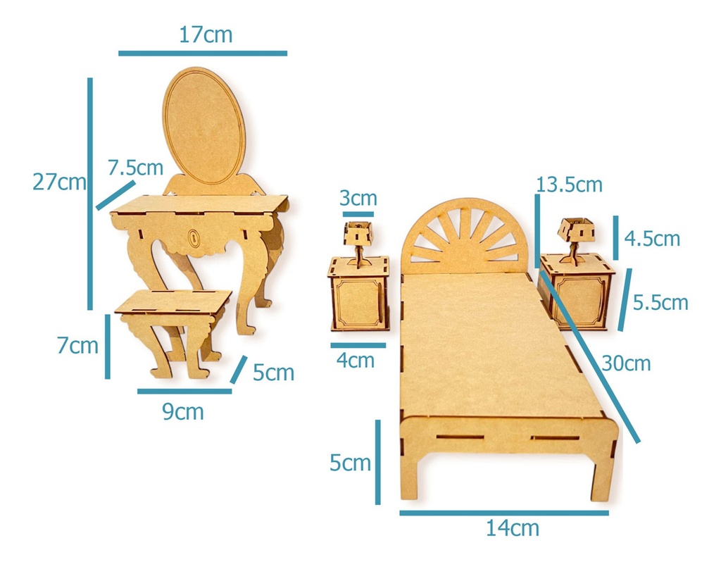 Muebles Casa De Muñecas De Ensueños Para Barbie 21pzs.