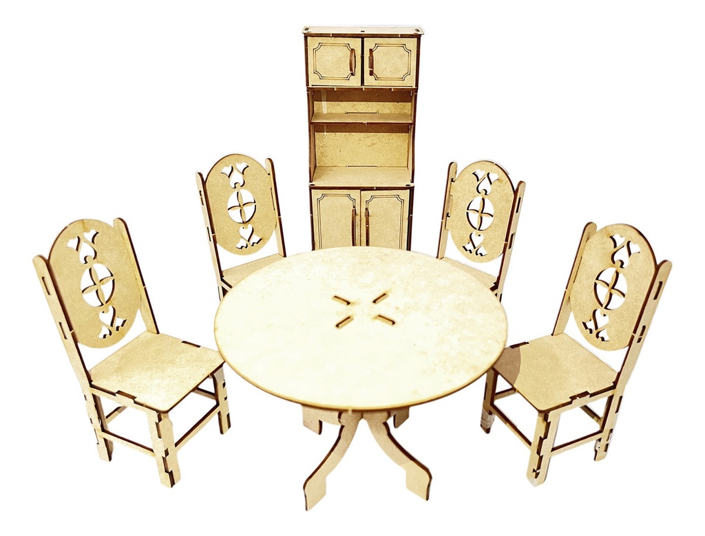 Muebles Casa De Muñecas De Ensueños Para Barbie 21pzs.