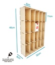 Caja Organizador Exhibidor Para 60 Cajetillas Cigarro Pared