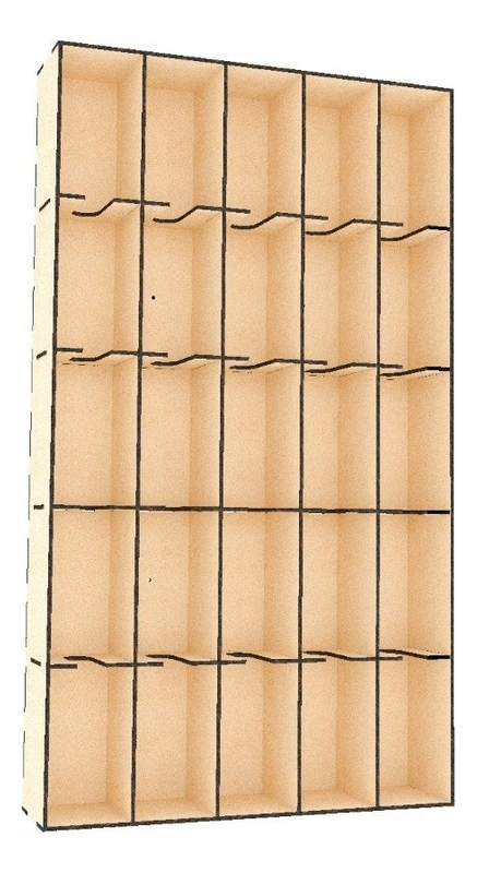 Caja Organizador Cajetillas Cigarro Exhibidor Para Pared 75