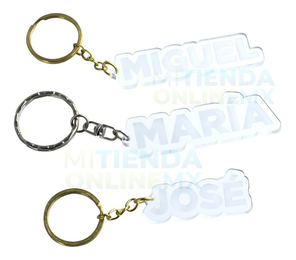 Llaveros Personalizados Nombres Acrilico (pack 34) 