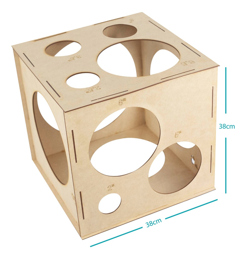 Calibrador De Globo Mdf 13 Medidas Económico Mejor Precio