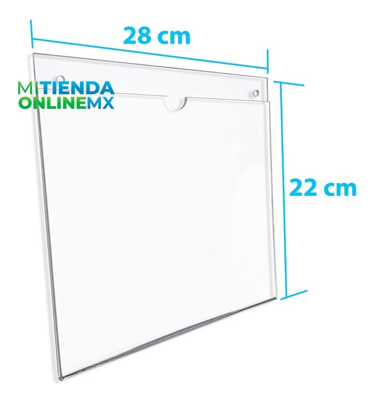 Porta Hojas Carta Horizontal Acrílico De 3mm (pack 135)