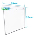 Porta Hojas Carta Horizontal Acrílico 2mm (pack 30)