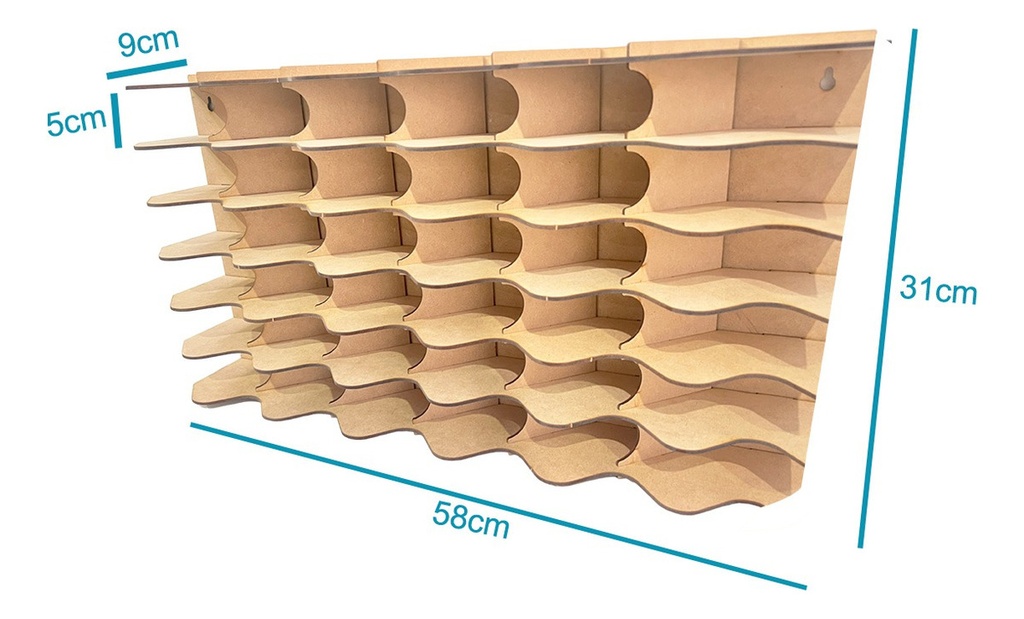 Exhibidor Coleccionador Repisa Para Hot Wheels 42pzs