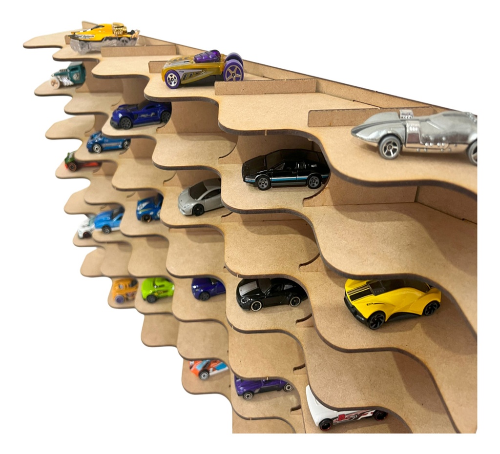 Exhibidor Coleccionador Repisa Para Hot Wheels 42pzs