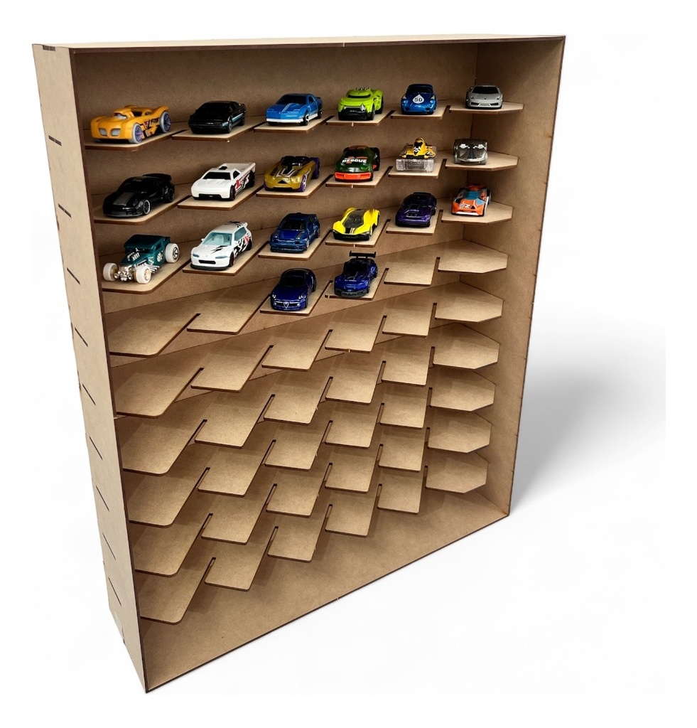 Caja Exhibidor Coleccionador Repisa Para Hot Wheels 54